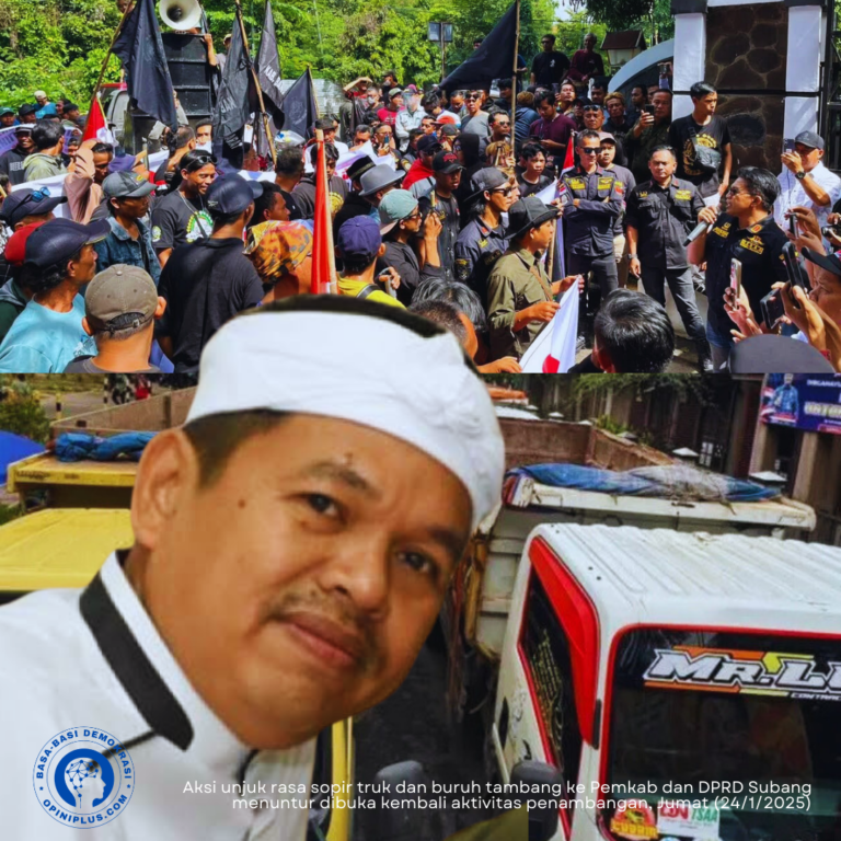 KDM Efek, Sopir Truk dan Buruh Tambang Kepung Pemkab dan DPRD Subang