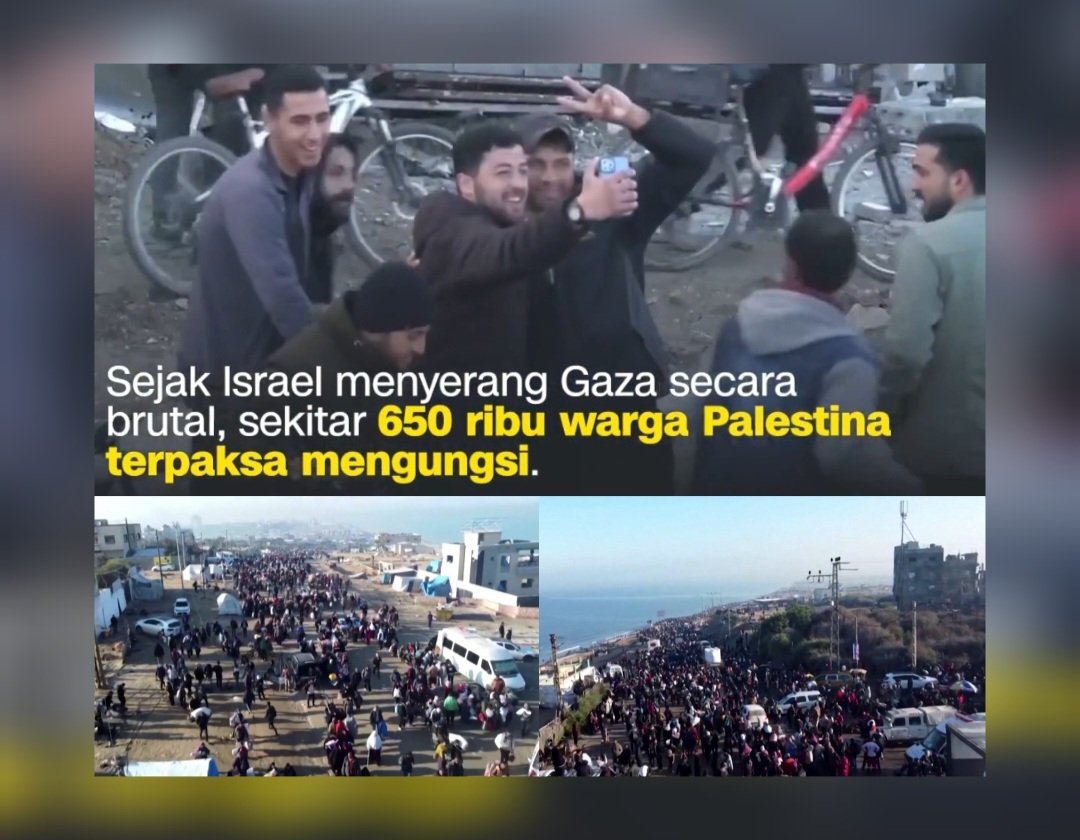 Ribuan Warga Palestina Bersuka Cita Pulang ke Gaza, Indonesia-Malaysia Dukung Kemerdekaan Palestina