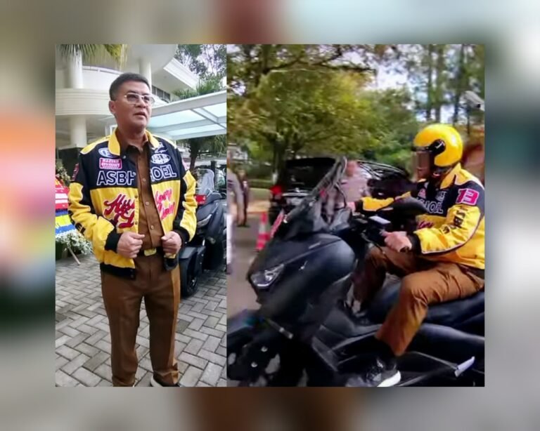 Hari Pertama Ngantor, Wagub Erwan Naik Sepeda Motor ke Gedung Sate