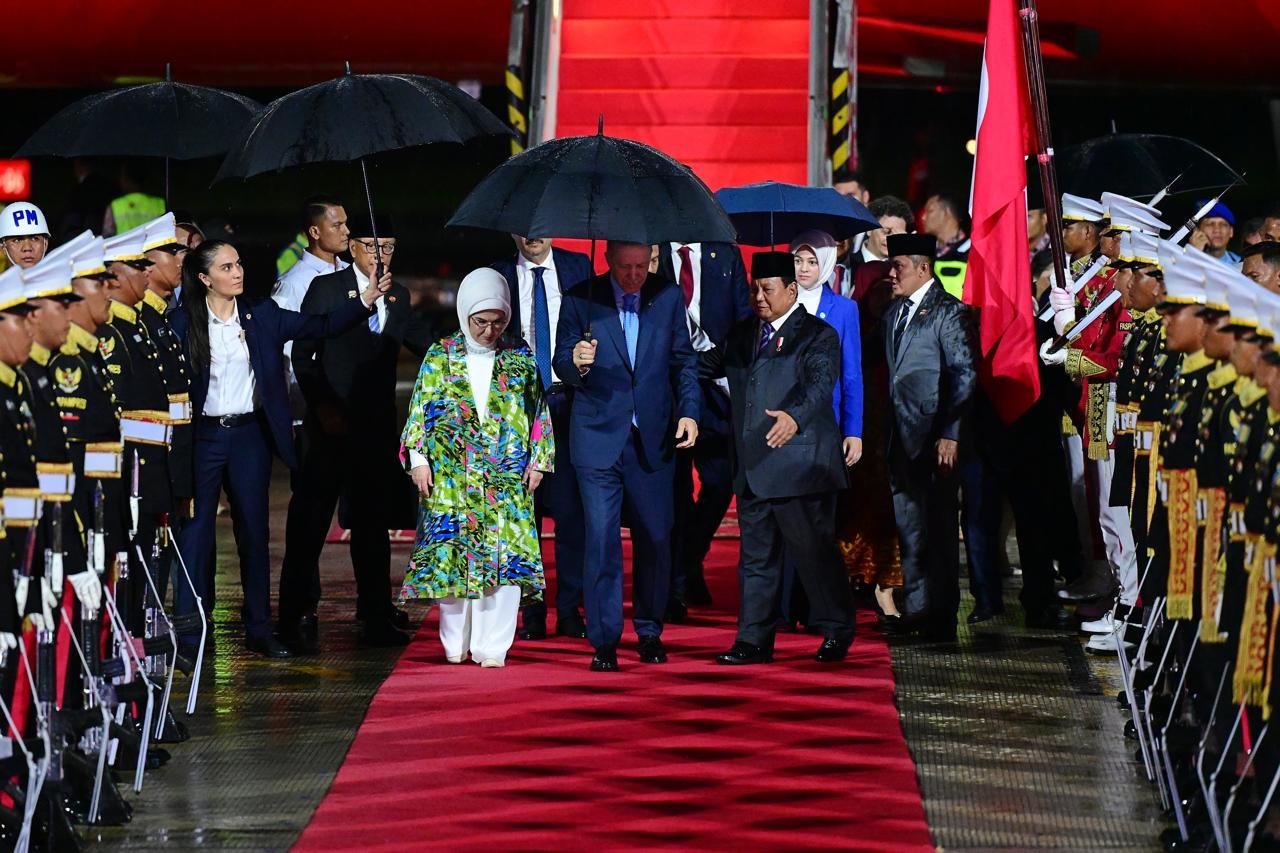 Erdogan Tiba di Indonesia