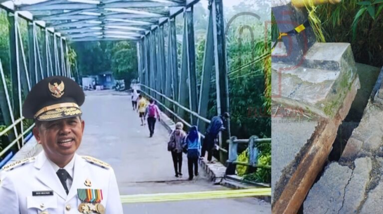 Warga Tagih Janji Dedi Mulyadi, Jembatan Penghubung Karawang-Bogor Masih Ditutup, Aktivitas Ekonomi Lumpuh
