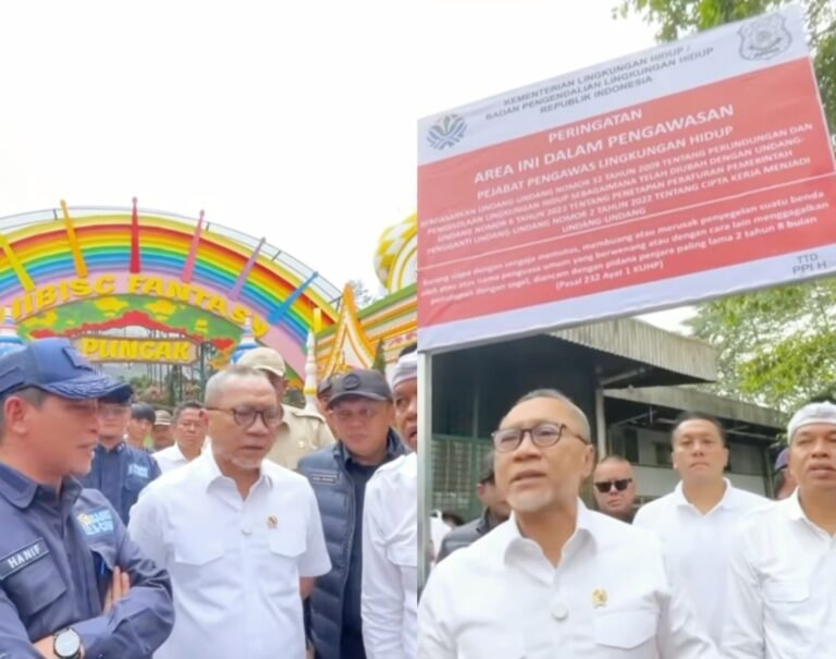 Menko Zulhas – Dedi Mulyadi Segel Tempat Rekreasi di Puncak Bogor