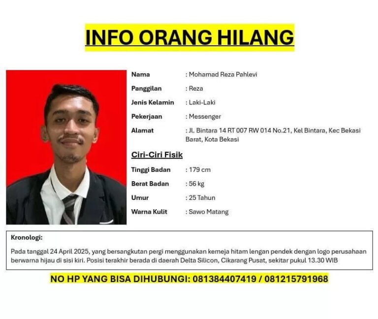 Pria Bekasi Hilang Misterius di Karawang, Keluarga Dapat Pesan Minta Tebusan Rp 16 Juta