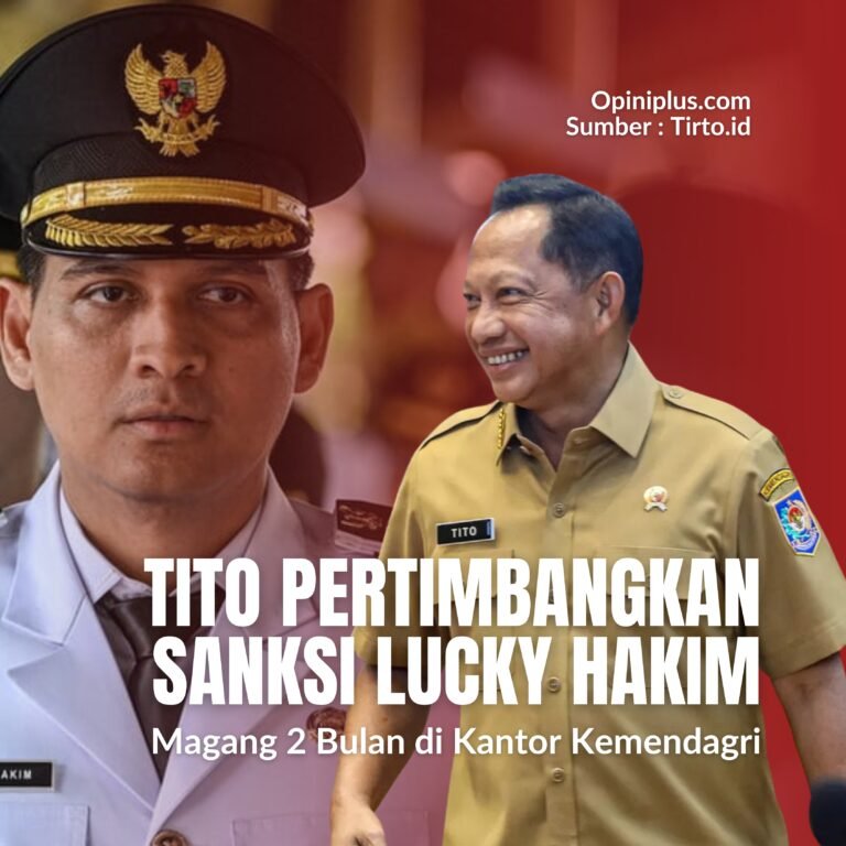 Tito Pertimbangkan Sanksi Lucky Hakim, Magang 2 Bulan di Kantor Kemendagri