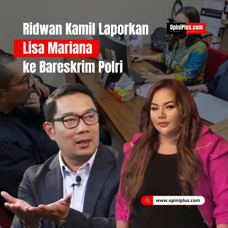 Ridwan Kamil Laporkan Lisa Mariana ke Bareskrim Polri
