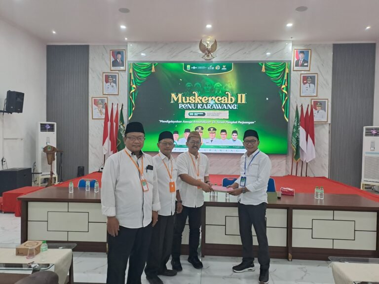 Ini 7 Rekomendasi Eksternal Muskercab PCNU Karawang, Dorong Optimalisasi Perda DTA