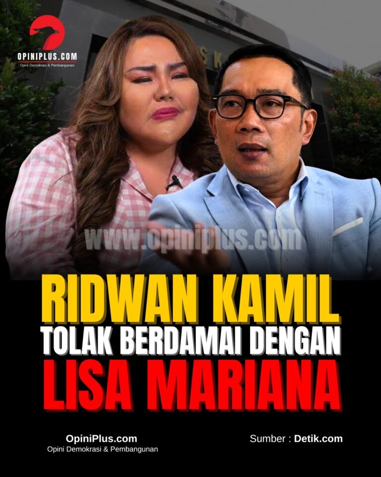 Ridwan Kamil Tolak Berdamai dengan Lisa Mariana