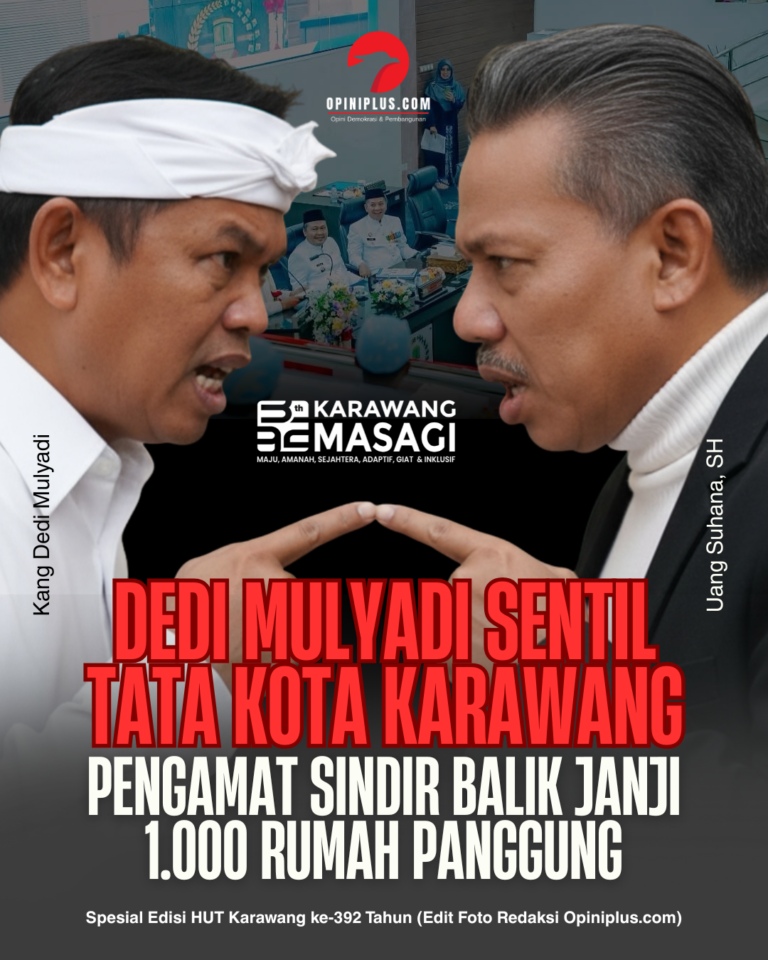 Dedi Mulyadi Sentil Tata Kota Karawang, Pengamat Balas Sindir Janji 1.000 Rumah Panggung