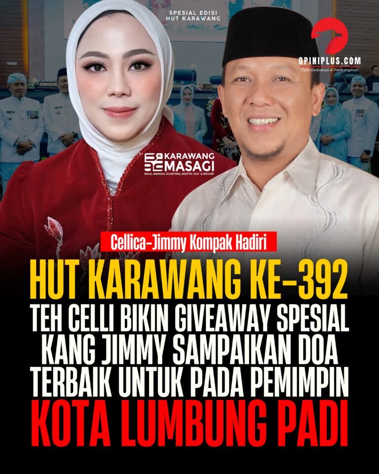 Cellica-Jimmy Kompak Hadiri HUT Karawang ke-392 Tahun