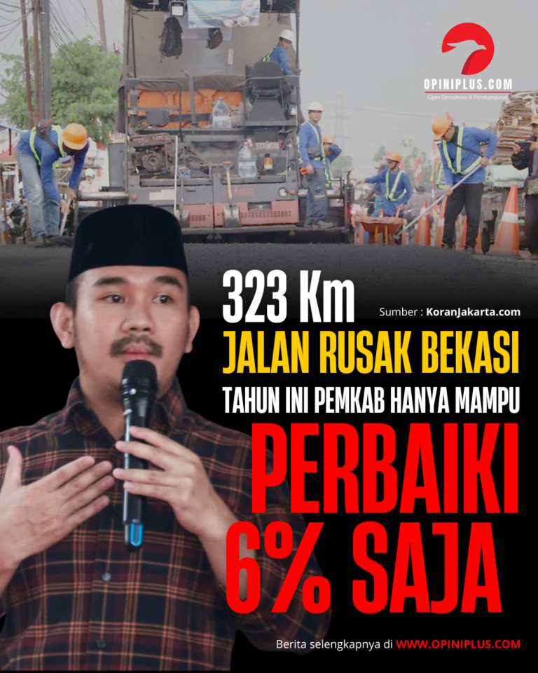 323 Km Jalan Rusak di Bekasi, Tahun ini Pemkab Cuma Mampu Perbaiki 6%