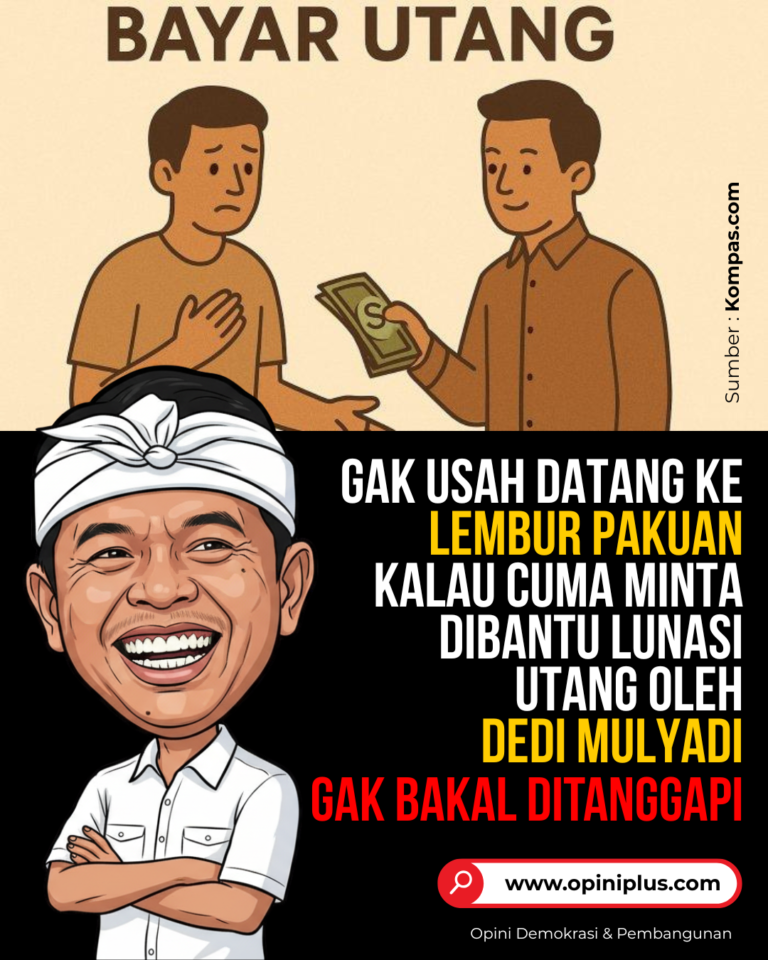 Gak Usah Datang ke Lembur Pakuan, Kalau Cuma Minta Dibantu Lunasi Utang oleh KDM
