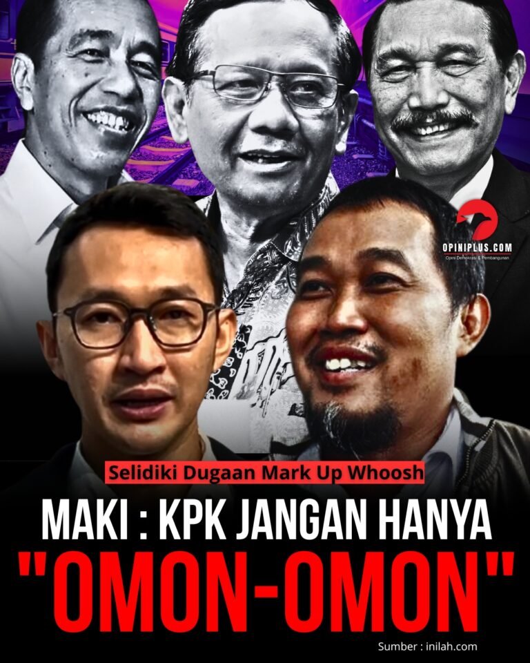 Mulai Selidiki Dugaan Mark Up Whoosh, KPK Diminta Tidak Sekedar ‘Omon-omon’