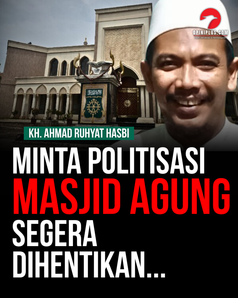 Kiyai Uyan Minta Politisasi Masjid Agung Segera Dihentikan