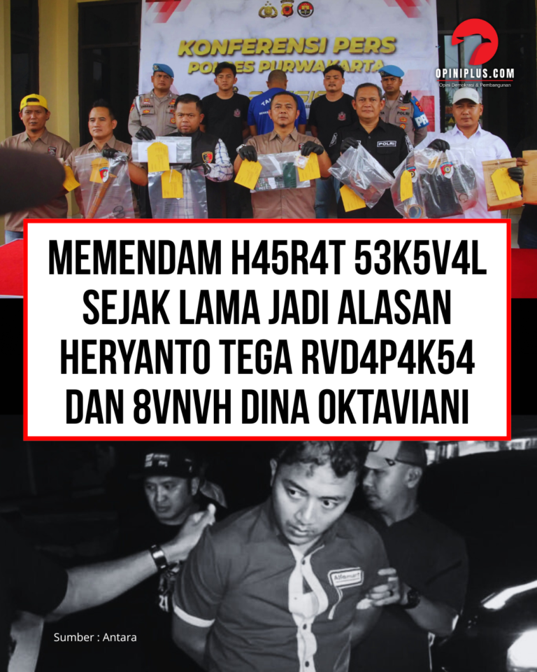 Memendam Hasrat Seksual Sejak Lama Jadi Alasan Heryanto Tega Rudapaksa dan Bunuh Dina Oktaviani