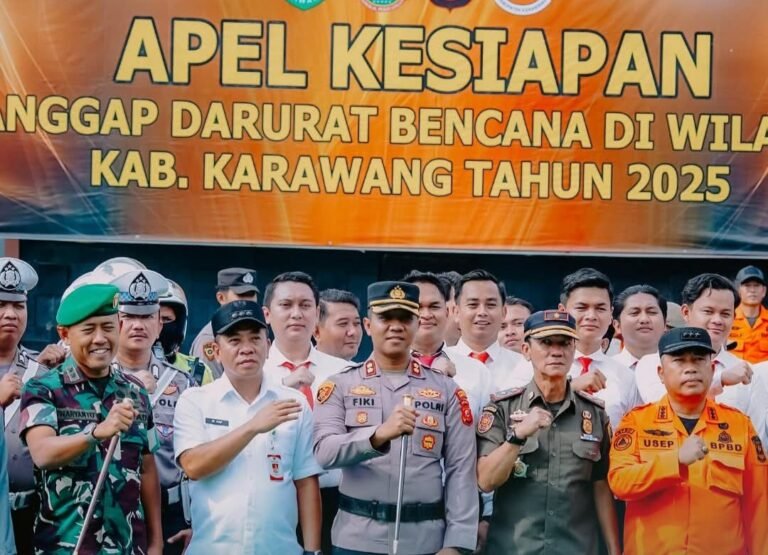 Apel Kesiapan Tanggap Bencana Karawang Digelar