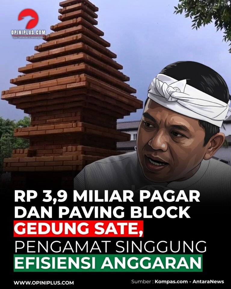 Rp 3,9 Miliar Pagar dan Paving Block Gedung Sate, Pengamat Singgung Efisiensi Anggaran