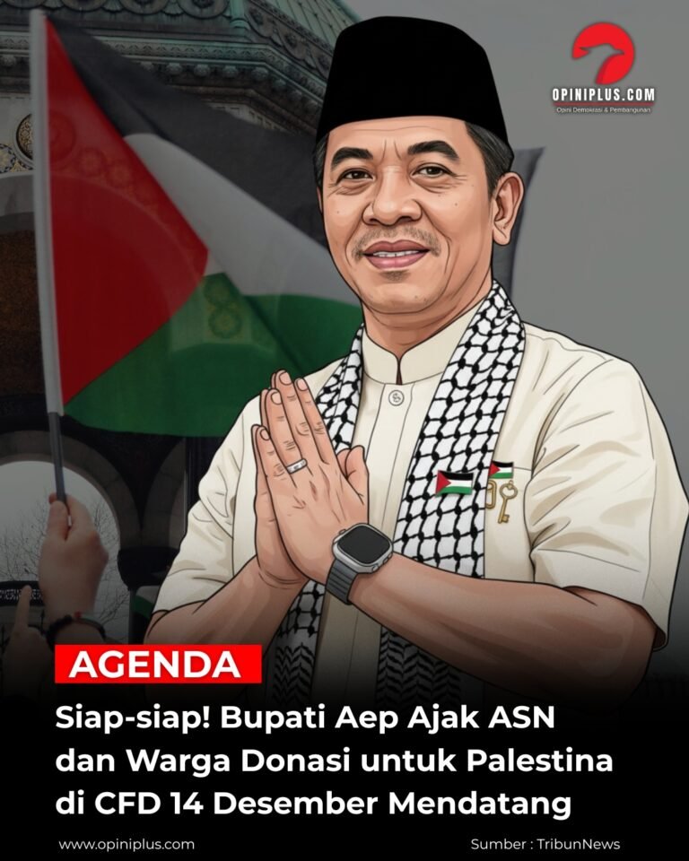 Siap-siap! Bupati Aep Ajak ASN dan Warga Donasi untuk Palestina di CFD 14 Desember Mendatang