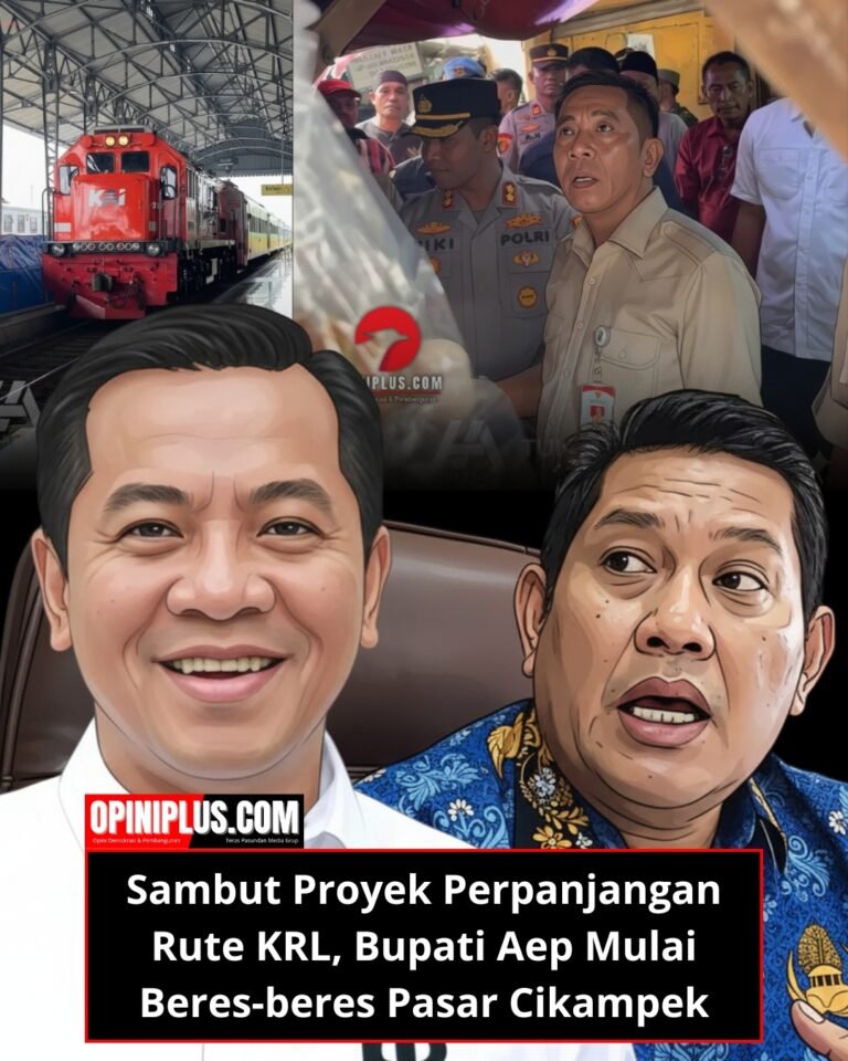 Sambut Perpanjangan KRL, Bupati Aep Mulai Beres-beres Pasar Cikampek