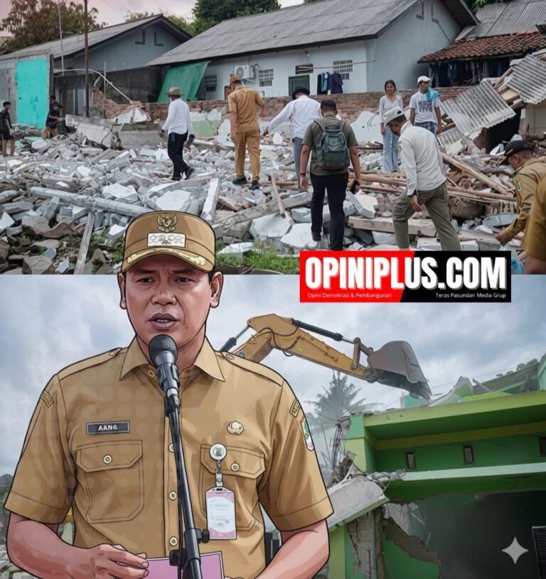 Ratusan Bangunan Liar di Karawang Kembali Ditertibkan