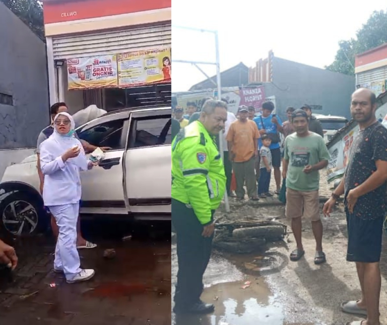 Laka-lantas di Telagasari, Minibus Tabrak 3 Pemotor, 1 Orang Tewas