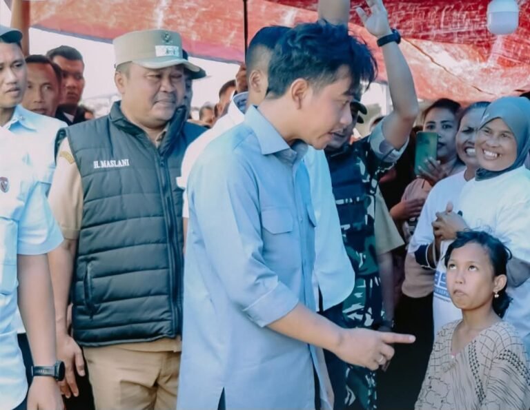 Didampingi Wabup dan Sekda, Wapres Gibran Tinjau Lokasi Banjir di Karawang