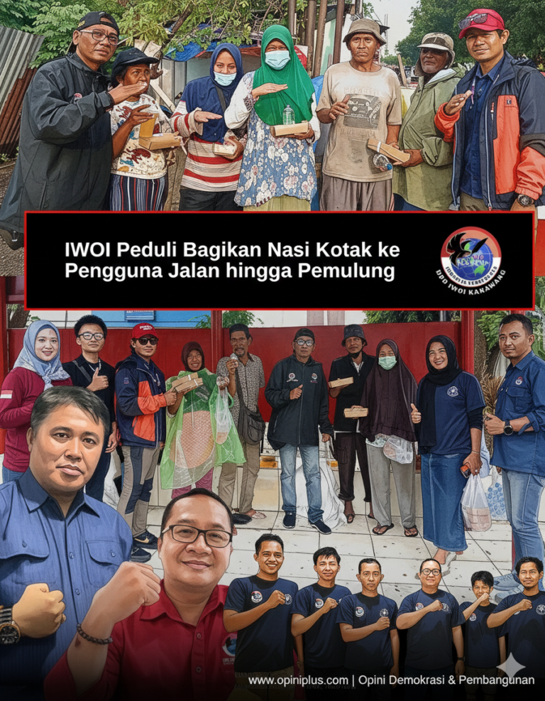 IWOI Peduli Bagikan Nasi Kotak ke Pengguna Jalan hinggga Pemulung