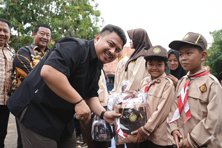 Bupati Subang Bagikan Seragam Sekolah Gratis