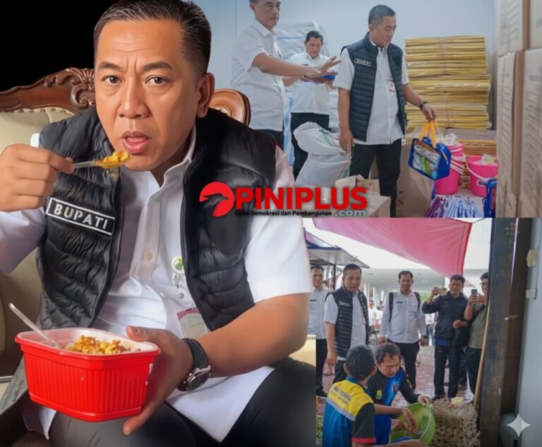 Bupati Aep Cicipi Langsung Makanan Dapur Umum untuk Korban Banjir