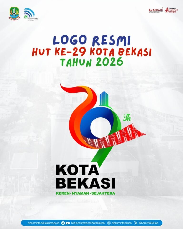 Logo HUT Kota Bekasi ke-29 Tahun Resmi Dirilis