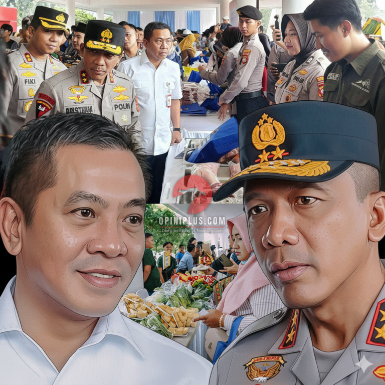 Bupati Aep Dampingi Kapolda Jabar Tinjau Gerakan Pangan Murah