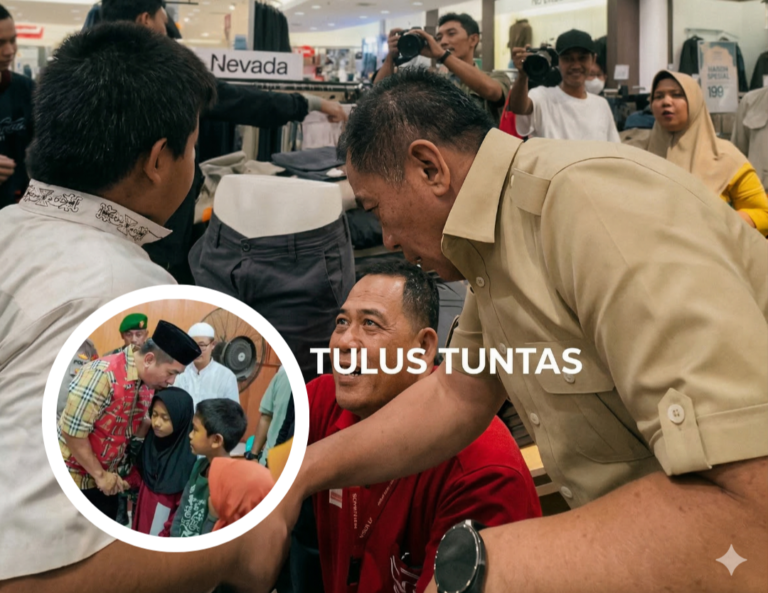 Momen Kanda Jiep Bahagiakan Anak Yatim Belanja Baju Lebaran di Mall