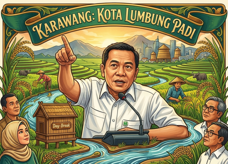 Karawang Tidak Boleh Kehilangan Jari Diri sebagai ‘Kota Lumbung Padi’, Bupati Aep : 86.170 Hektar LP2B Dikunci