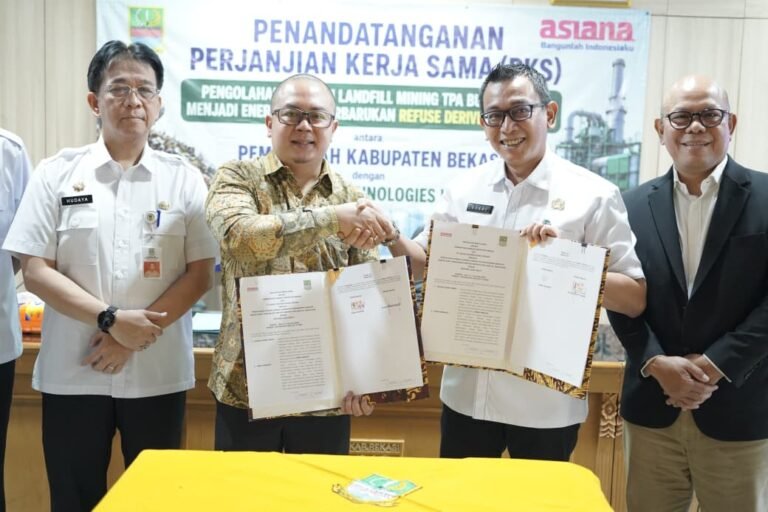 Pemkab Bekasi Tandatangani PKS dengan PT. Asiana untuk Olah Sampah TPA Burangkeng
