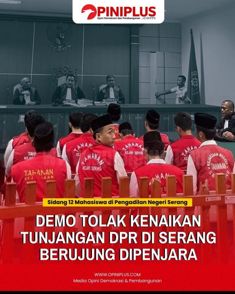 Demo Mahasiswa Tolak Kenaikan Tunjangan DPR di Serang Berujung Dipenjara