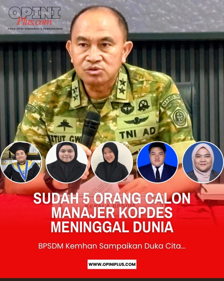 Sudah 5 Orang Calon Manajer Kopdes Meninggal Dunia, BPSDM Kemhan Sampaikan Duka Cita