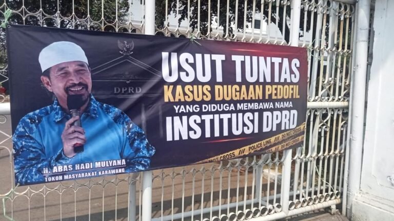 Spanduk Satir ini Dituduhkan ke Siapa, Adakah Kaitannya dengan Oknum Anggota Dewan Partai Islam?