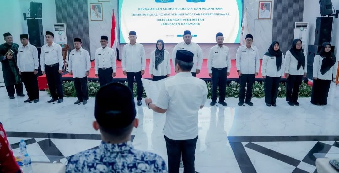 Pelantikan Direksi PD Petrogas Persada Karawang.