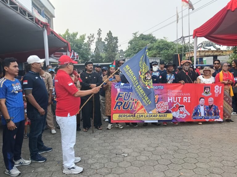 Menilik Kemeriahan ‘Fun Run’ LSM Laskar NKRI, HUT Kemerdekaan RI ke-81 Tahun