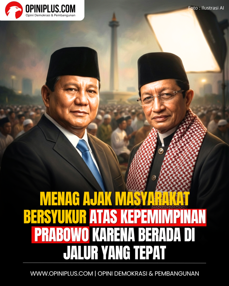 Menag Ajak Masyarakat Bersyukur Atas Kepemimpinan Prabowo karena Berada di Jalur yang Tepat