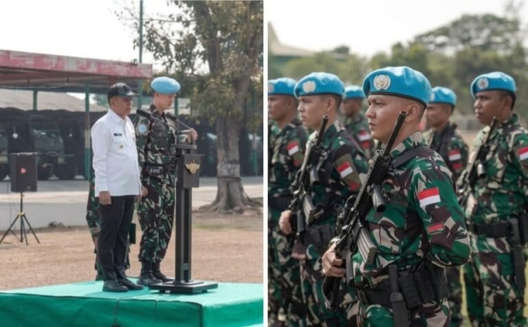 287 Prajurit Yonif 305 Tengkorak Dilepas untuk Misi Perdamaian Dunia di Afrika Tengah